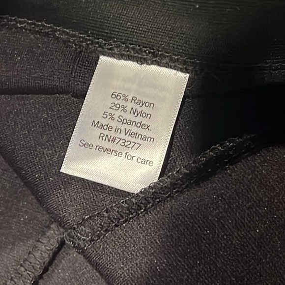 Ponte Pant Legging Nine West Black, Size Small - Picture 7 of 7